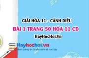 Giải bài 1 trang 50 Hóa 11 Cánh Diều SGK